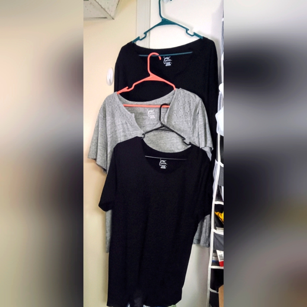 3 JMS Ladies everyday shirts Size 2X